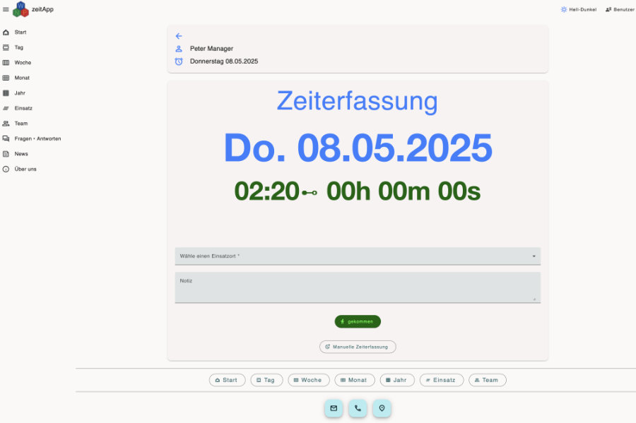 zeitApp - Zeiterfassung